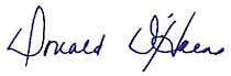 Donald's signature
